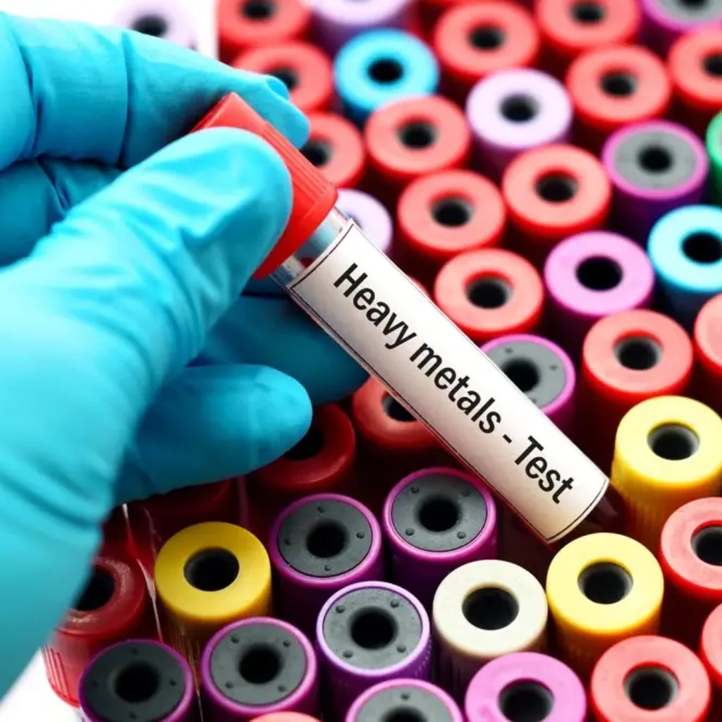 Provider reviewing heavy metal toxicity test results at AARx
