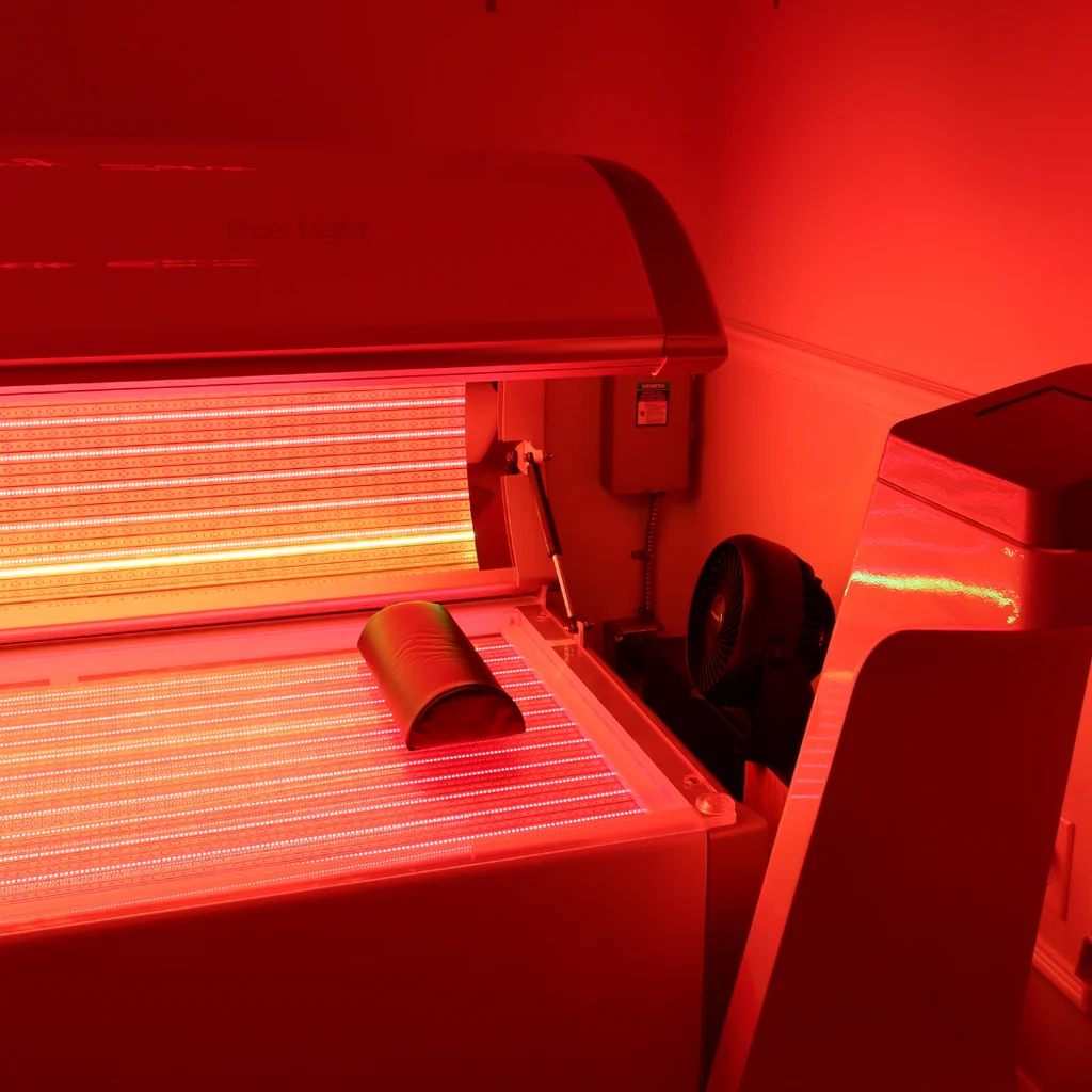 Red light therapy treatment panel at AARx